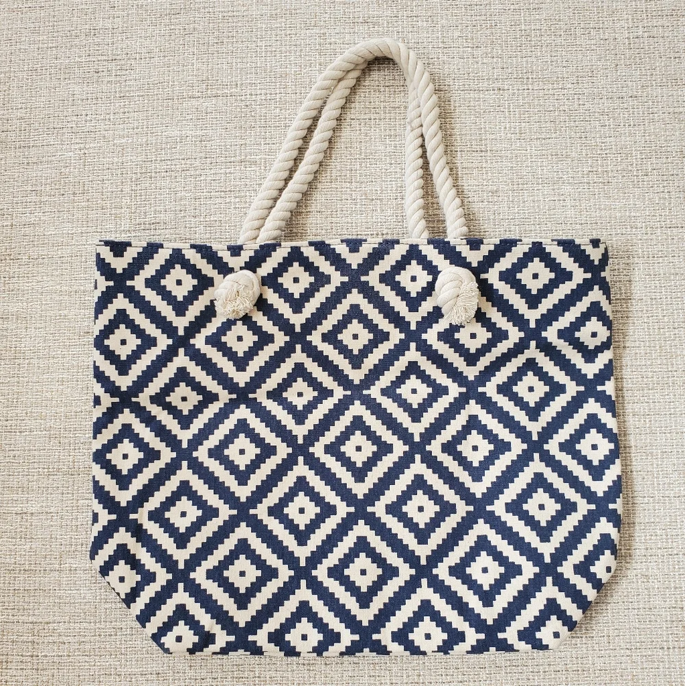 Summer & Rose Rope Handle Tote Bag - Picture 4 of 12